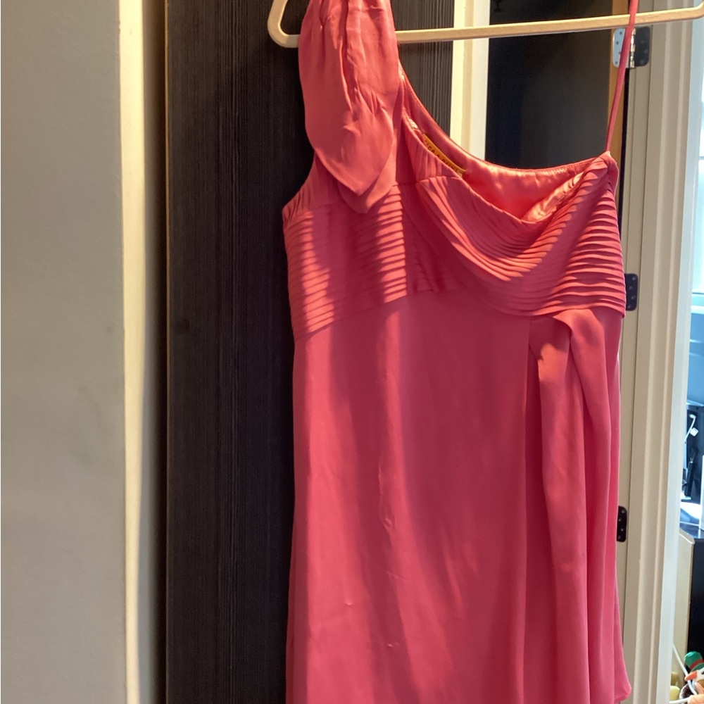Alice + Olivia One Shoulder Pink Dress